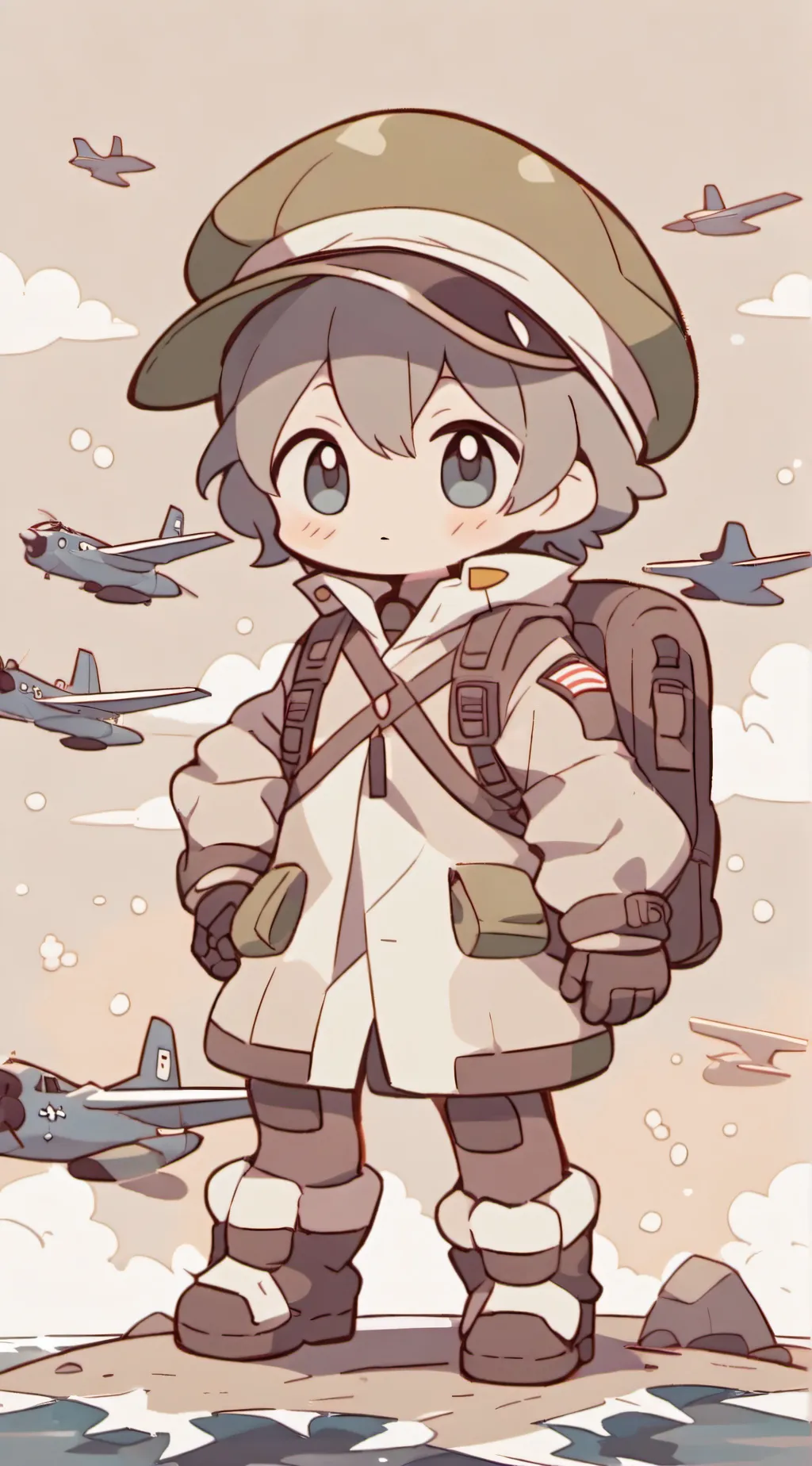 ai character: A nuke x JJK background