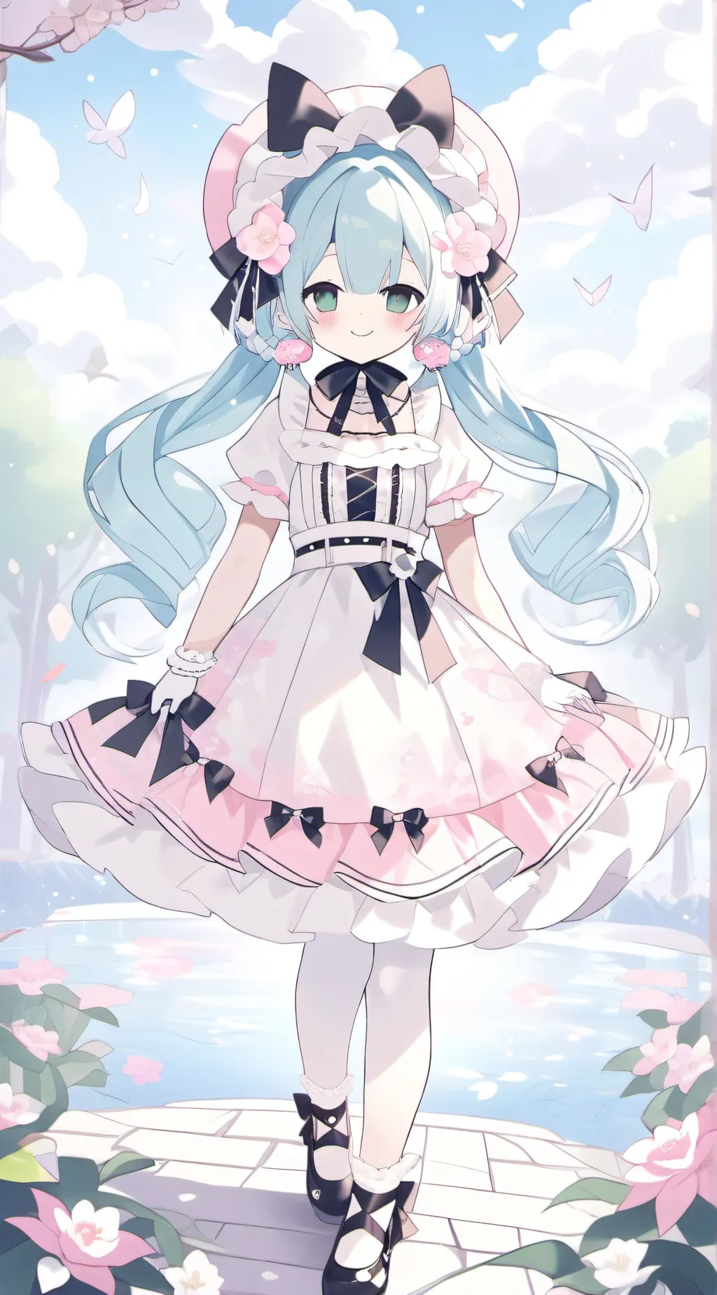 ai character: Snowy  background