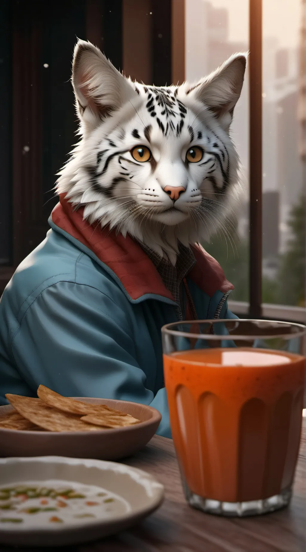 ai character: jeff the wise cat background