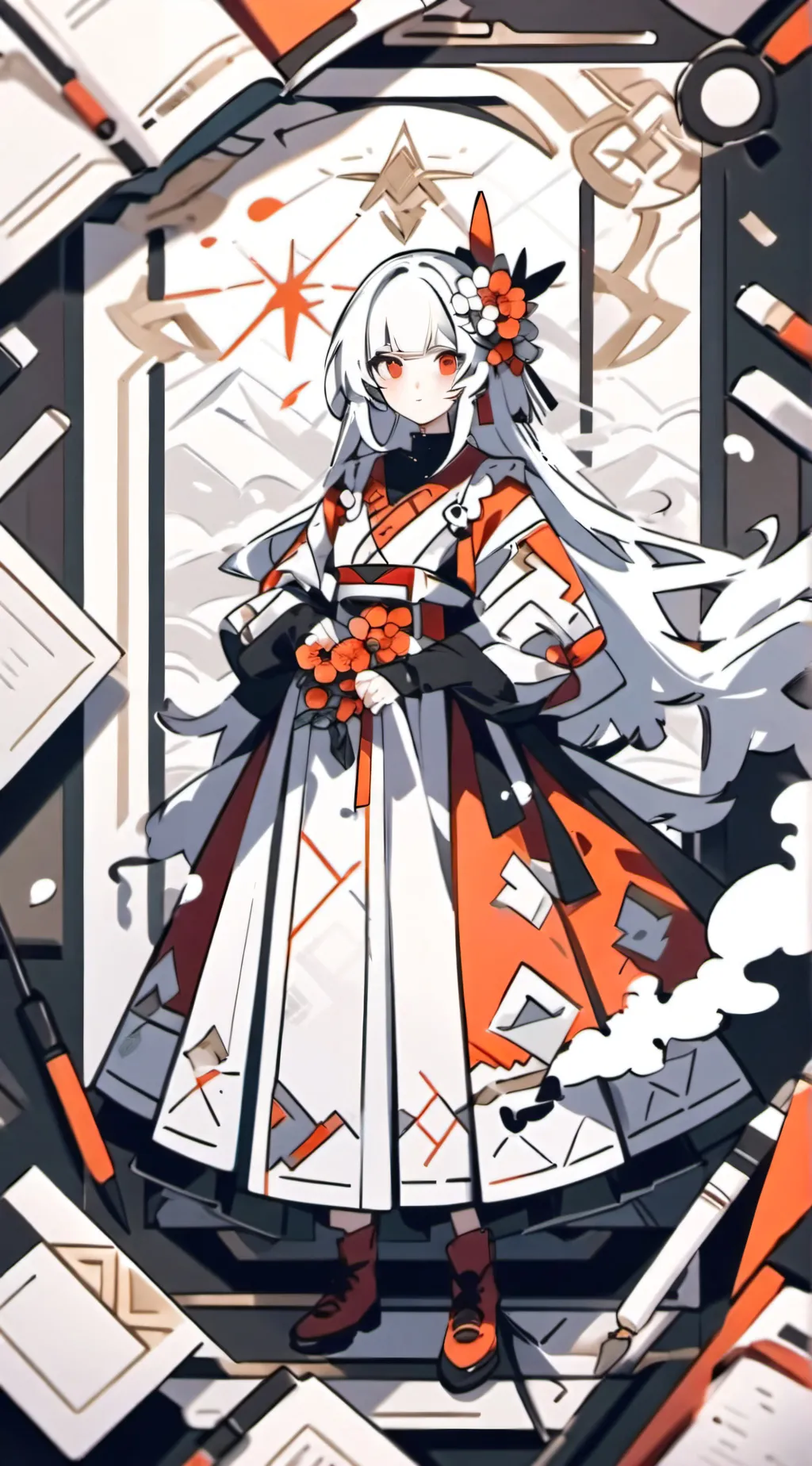 ai character: Aurora background