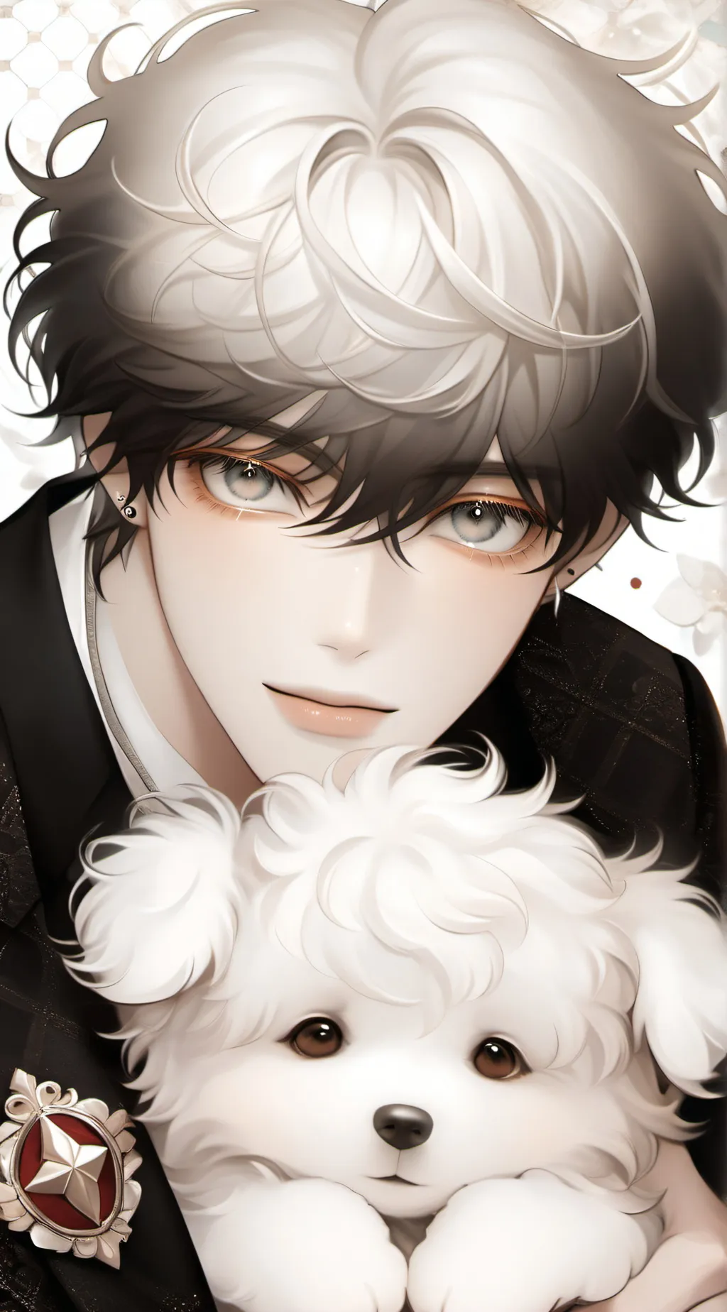 ai character: 🤍~jay~🖤 background