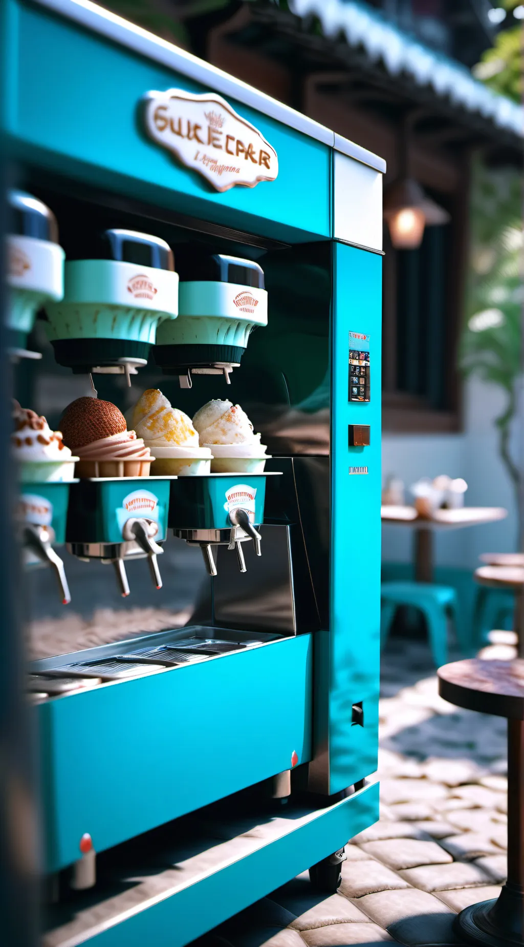 ai character: SALUTATION🤖🍟 background