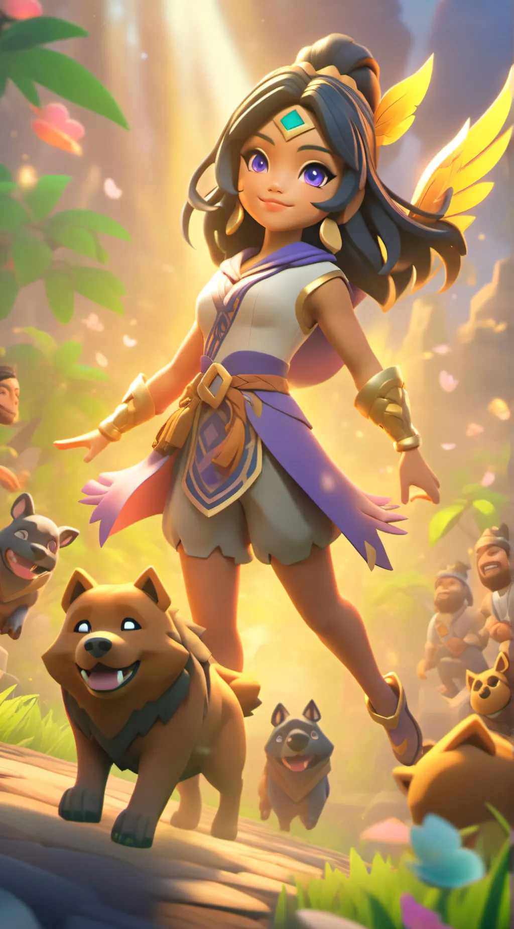 ai character: Giant Aphmau vid background