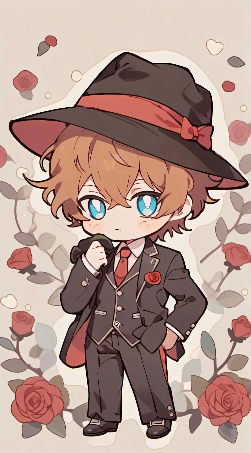 ai character: Chibi Chuuya  background
