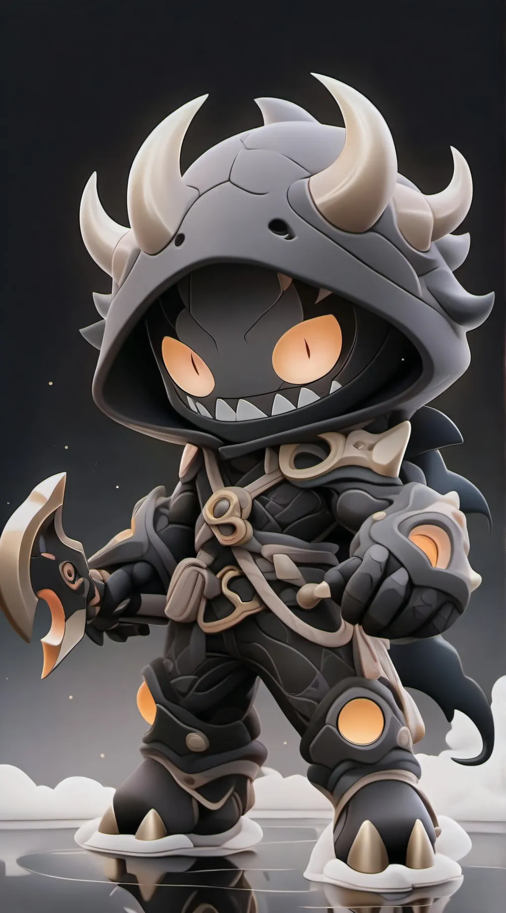 ai character: Dark Heart background