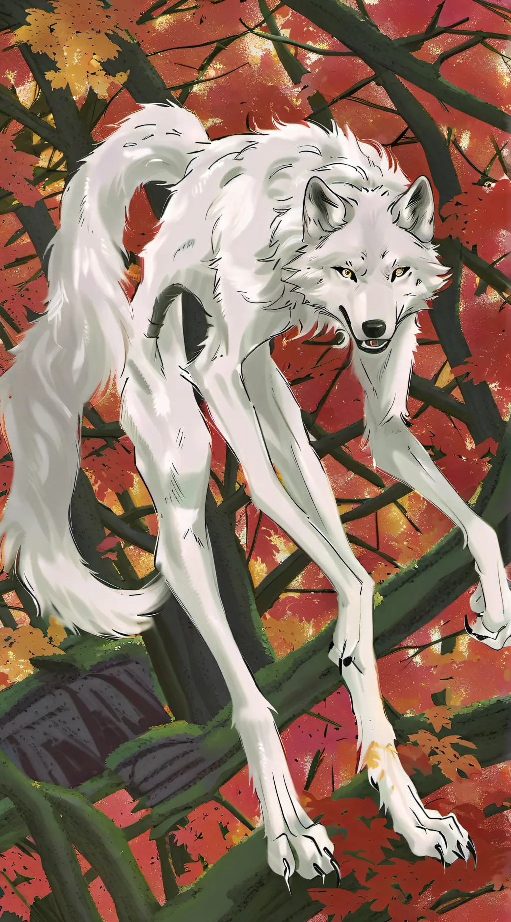 ai character: super greater alpa background