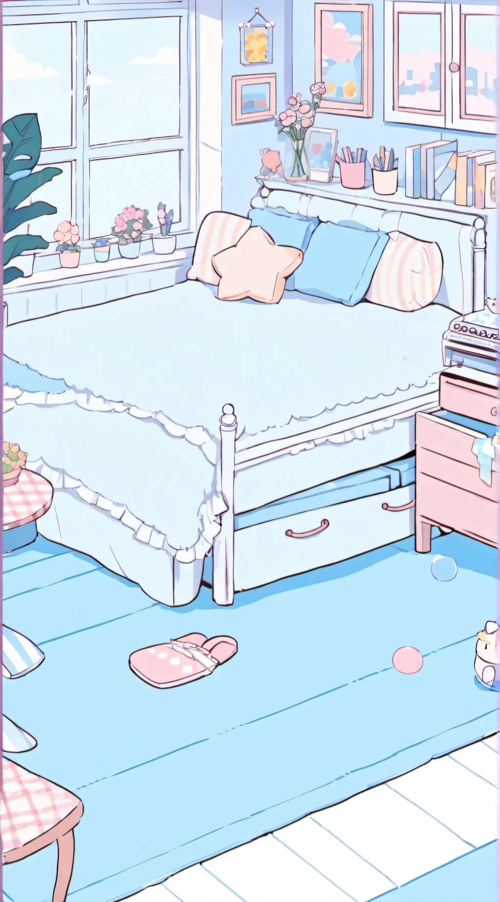 ai character: mha run out space background