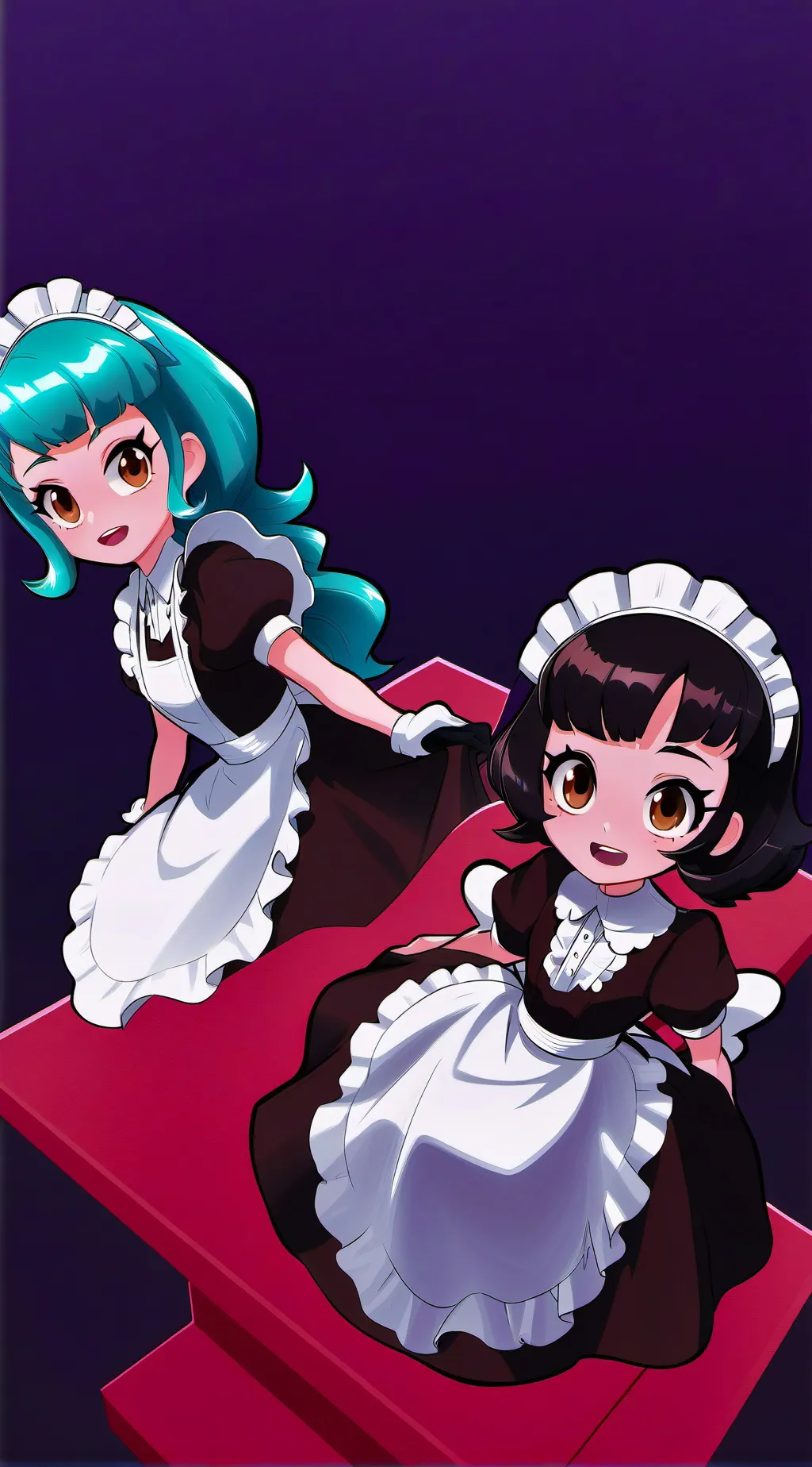 ai character: Shelly and Tisha background