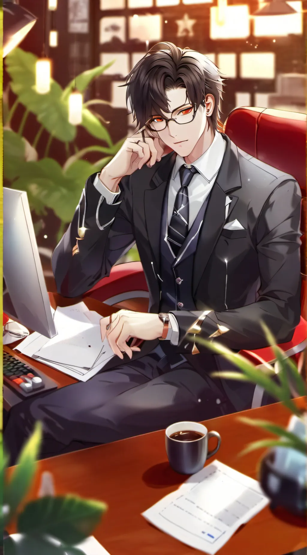 ai character: Mark background