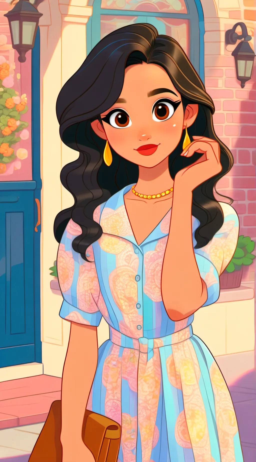 ai character: Roxane  background