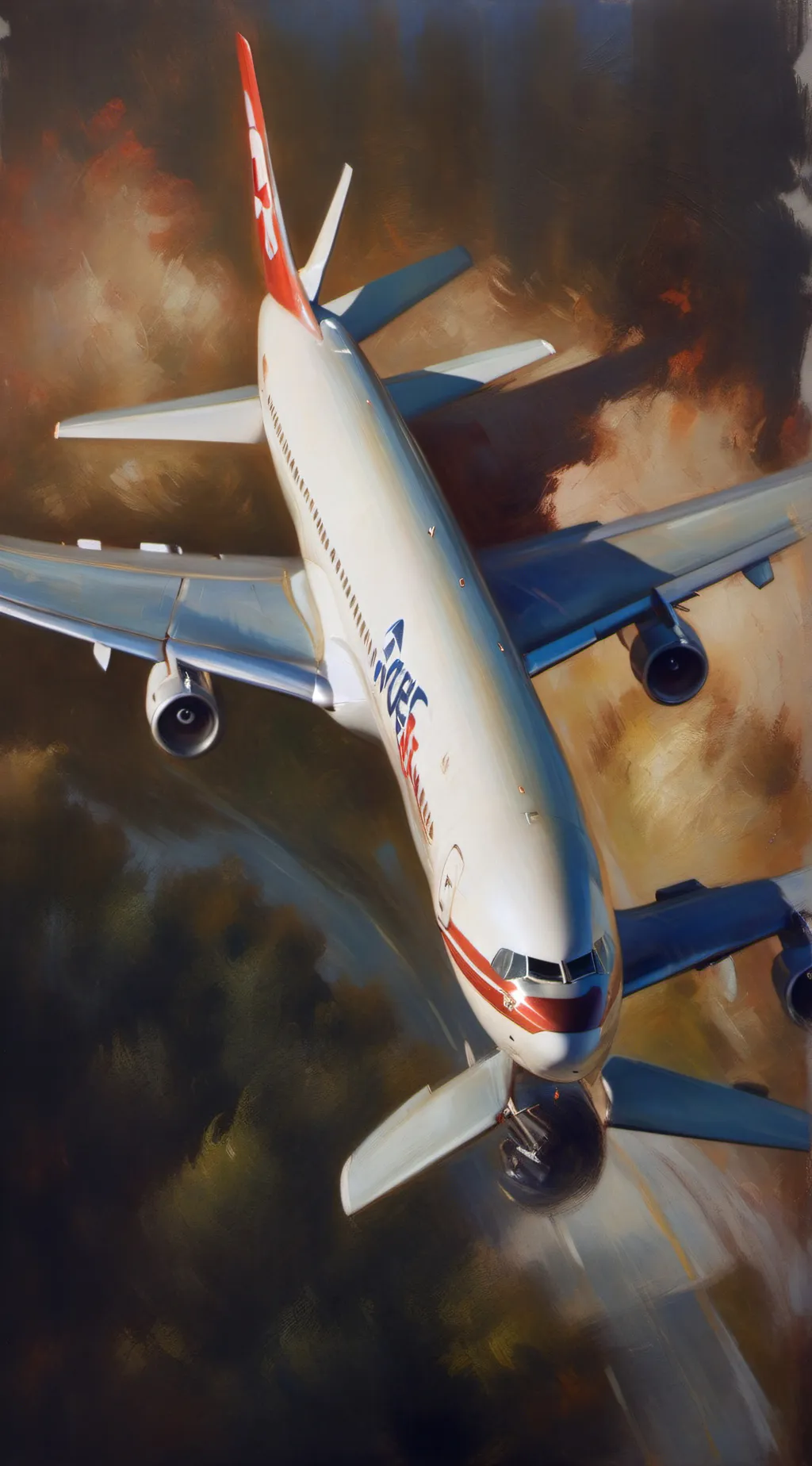 ai character: AMERICAN FLIGHT background