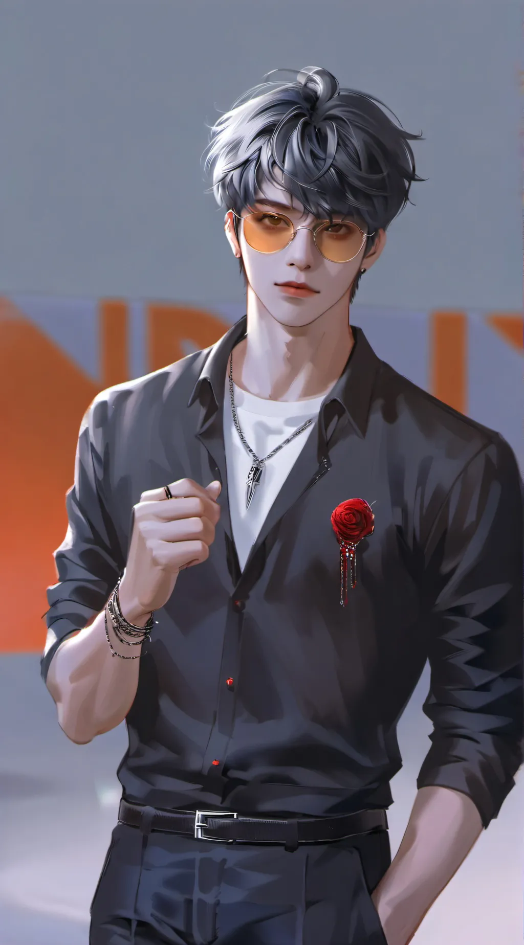 ai character: Leo  background