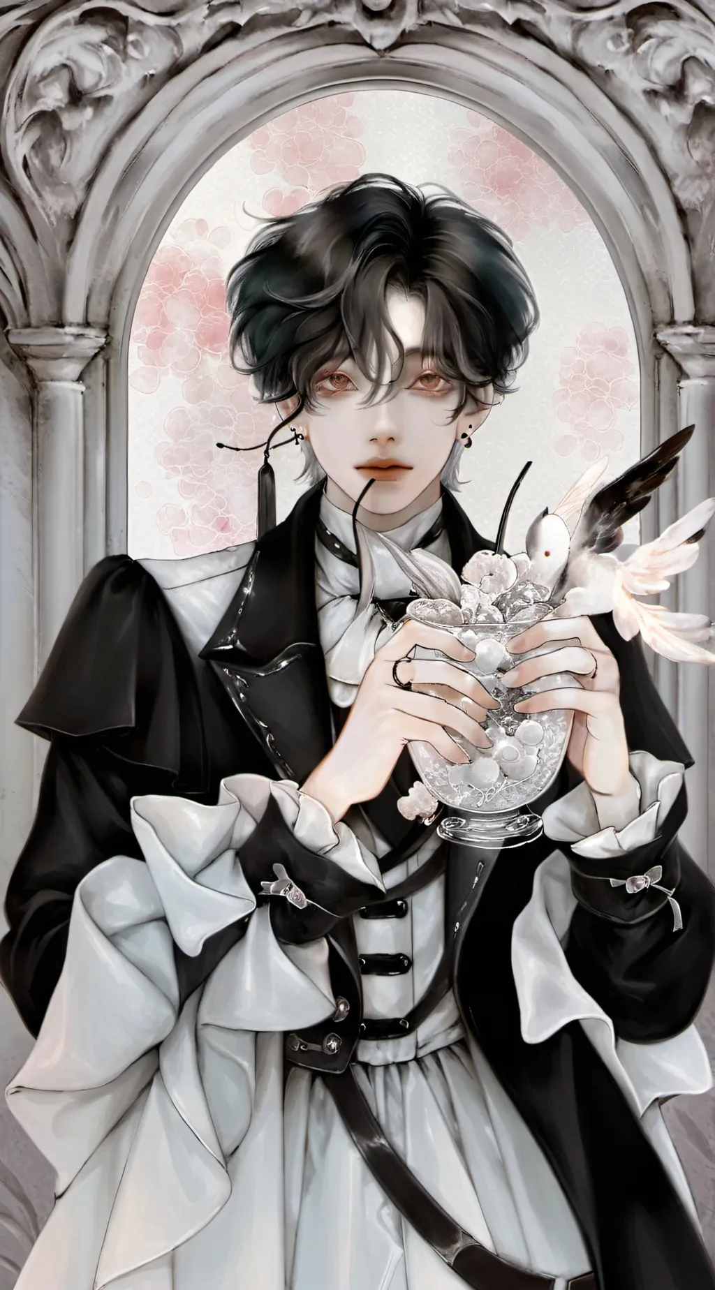 ai character: boy is cool background