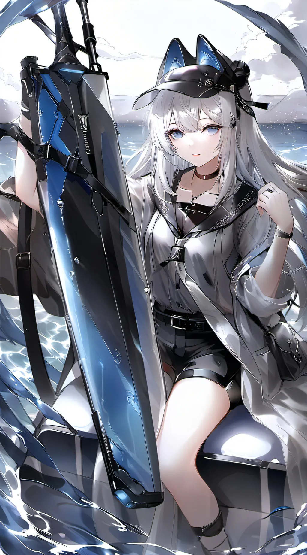 ai character: Mha pool trip! background