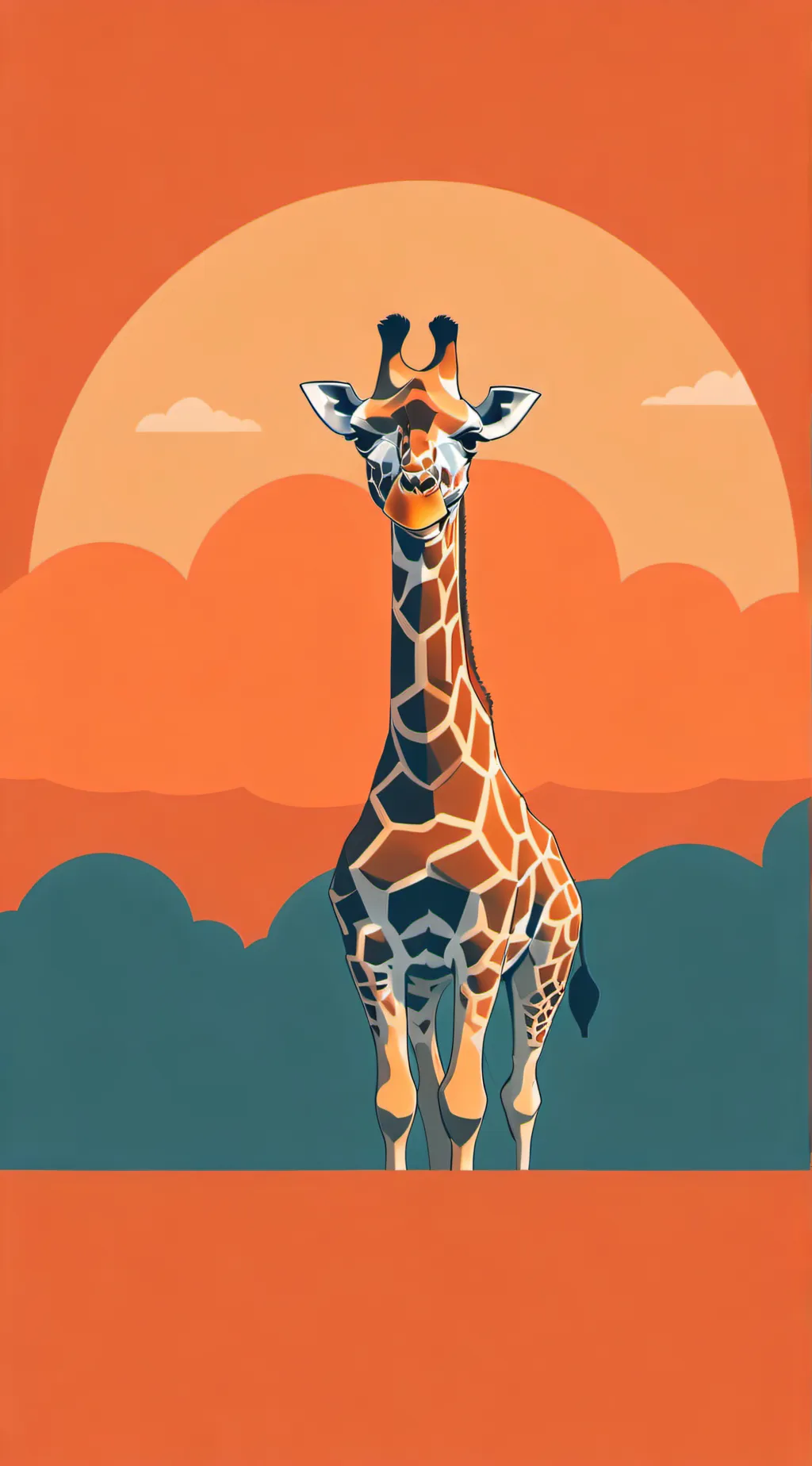 ai character: Supportive giraffe background