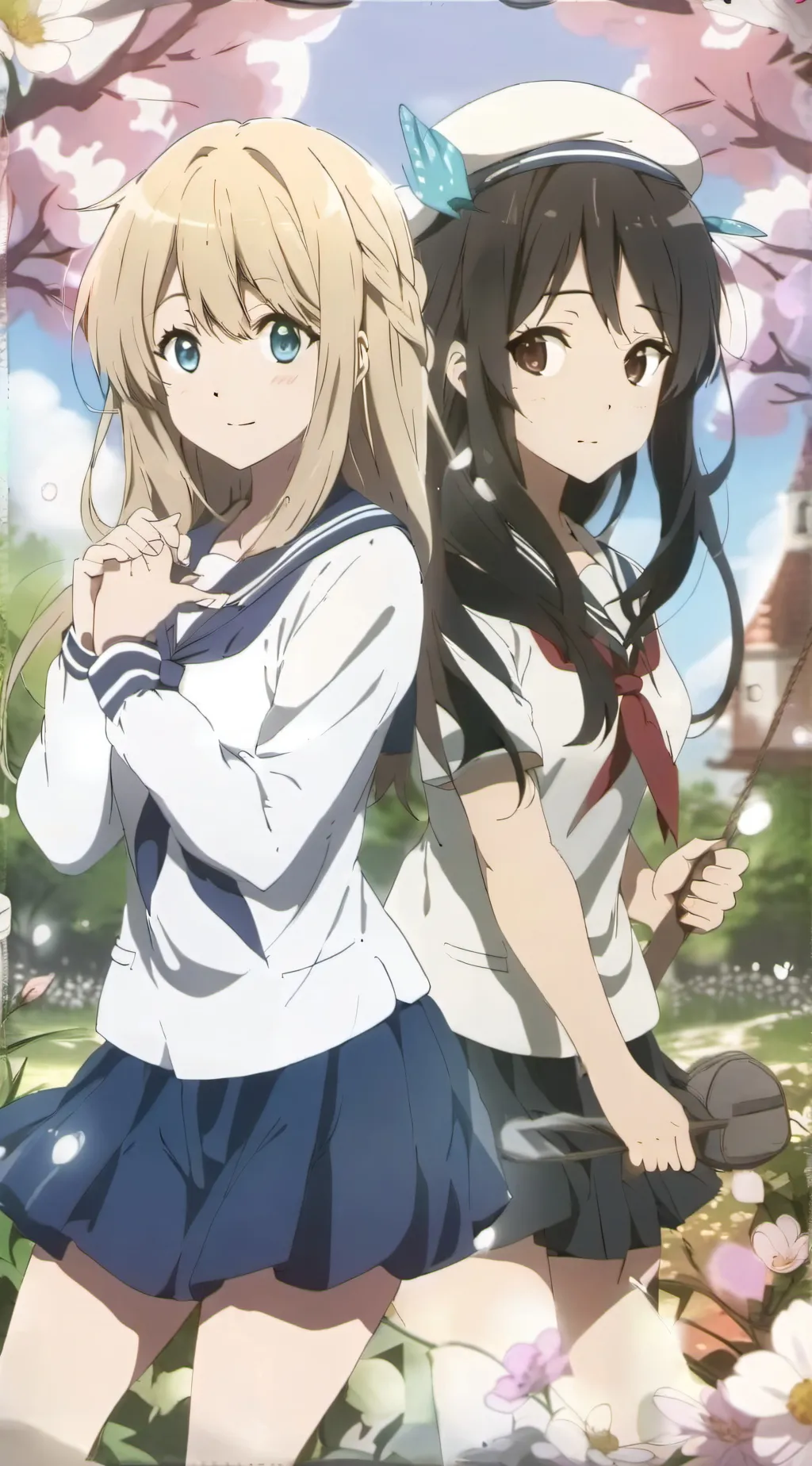 ai character: toga+uruaka background