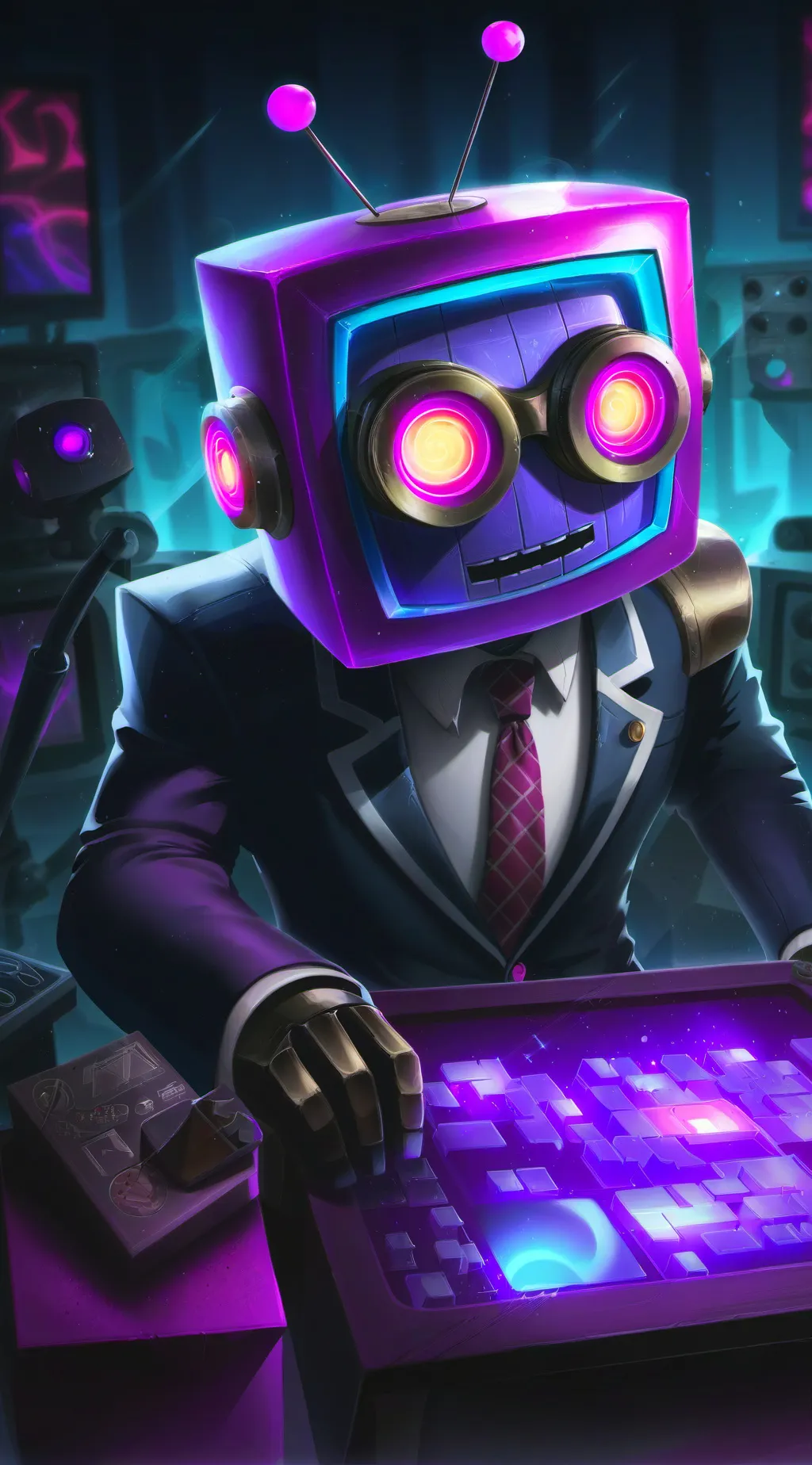 ai character: tv Scientist background