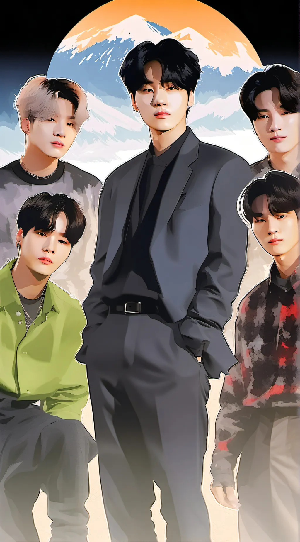 ai character: Bts background