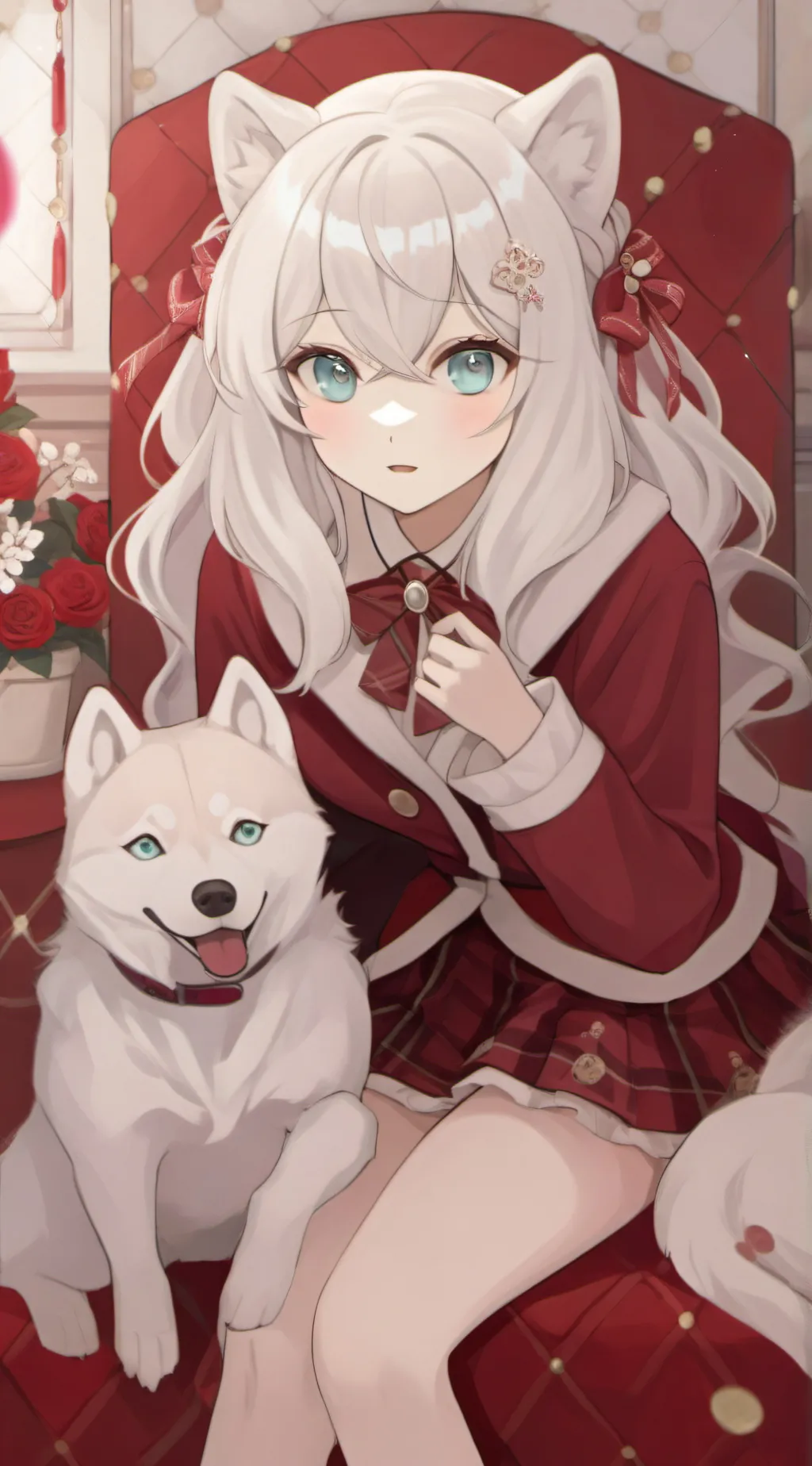 ai character: she you're gf background