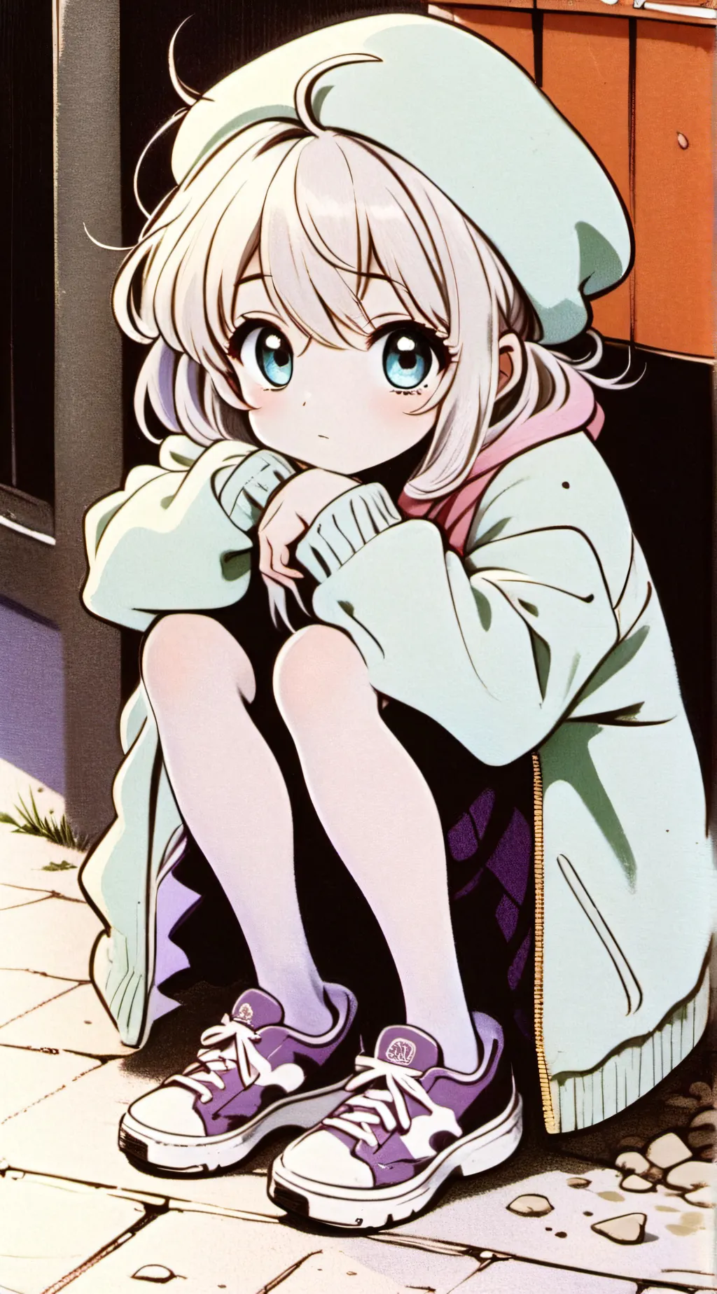 ai character: homeless life background