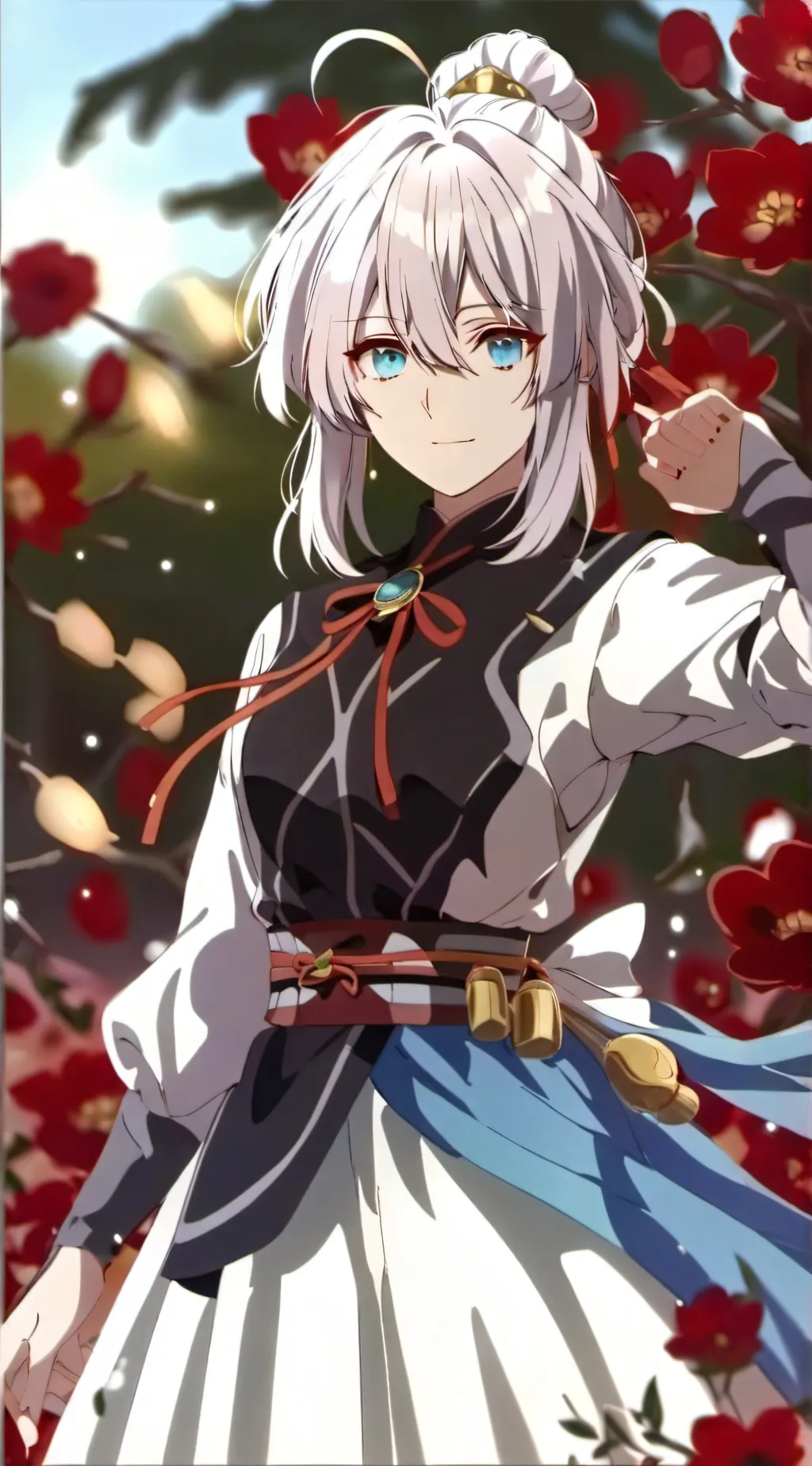 ai character: focus background