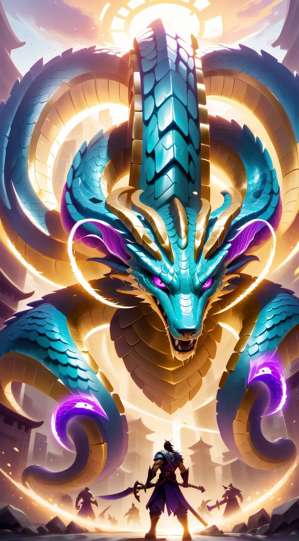 ai character: supernova hydra background