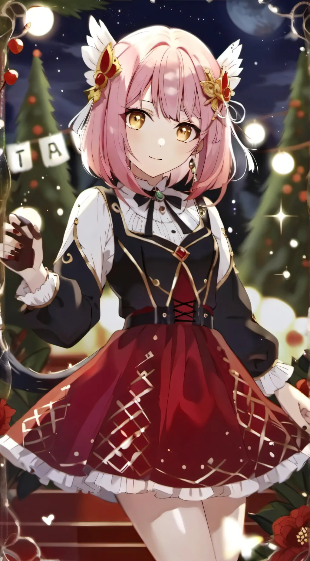 ai character: rose background