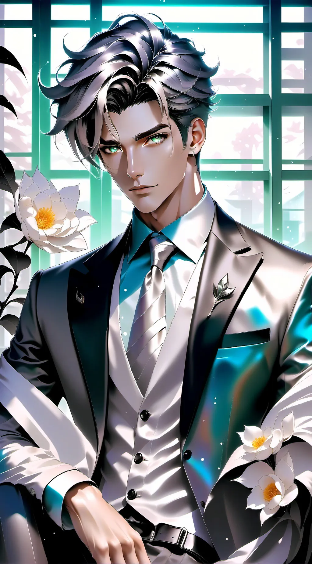 ai character: León  background