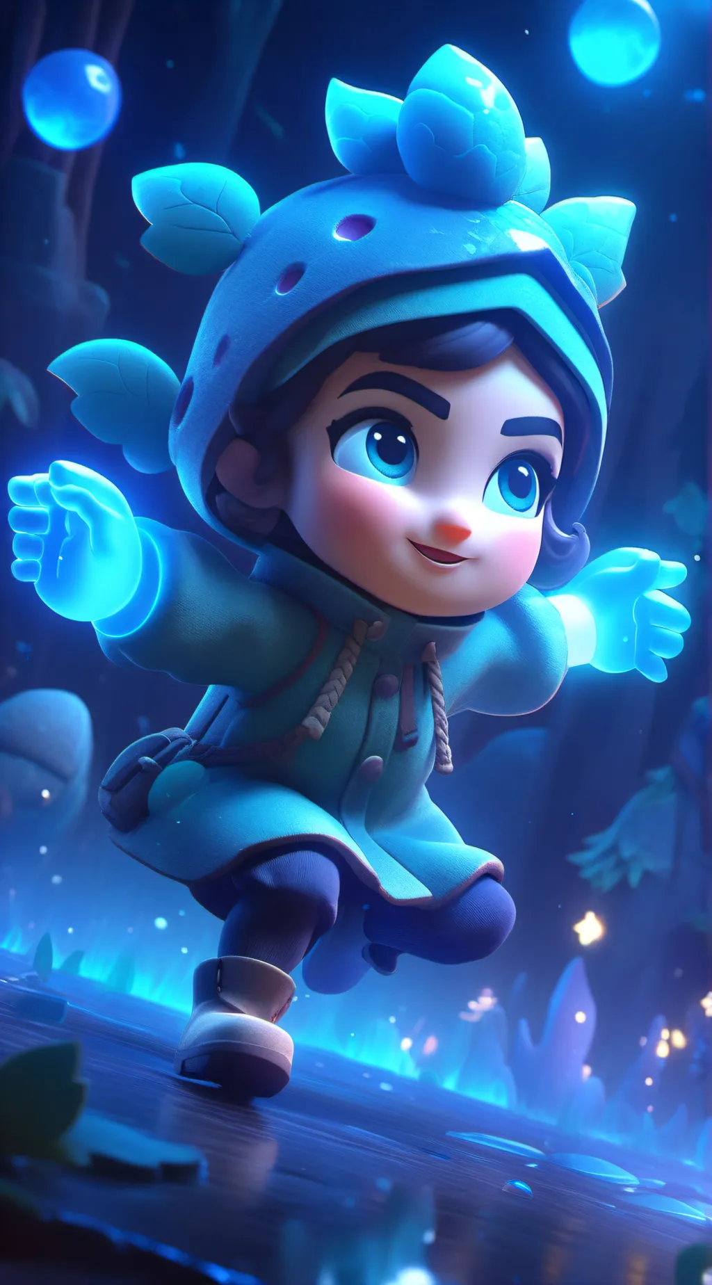 ai character: gacha magic girls background