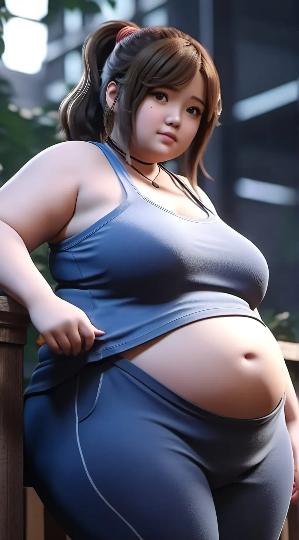 ai character: fat lilly background