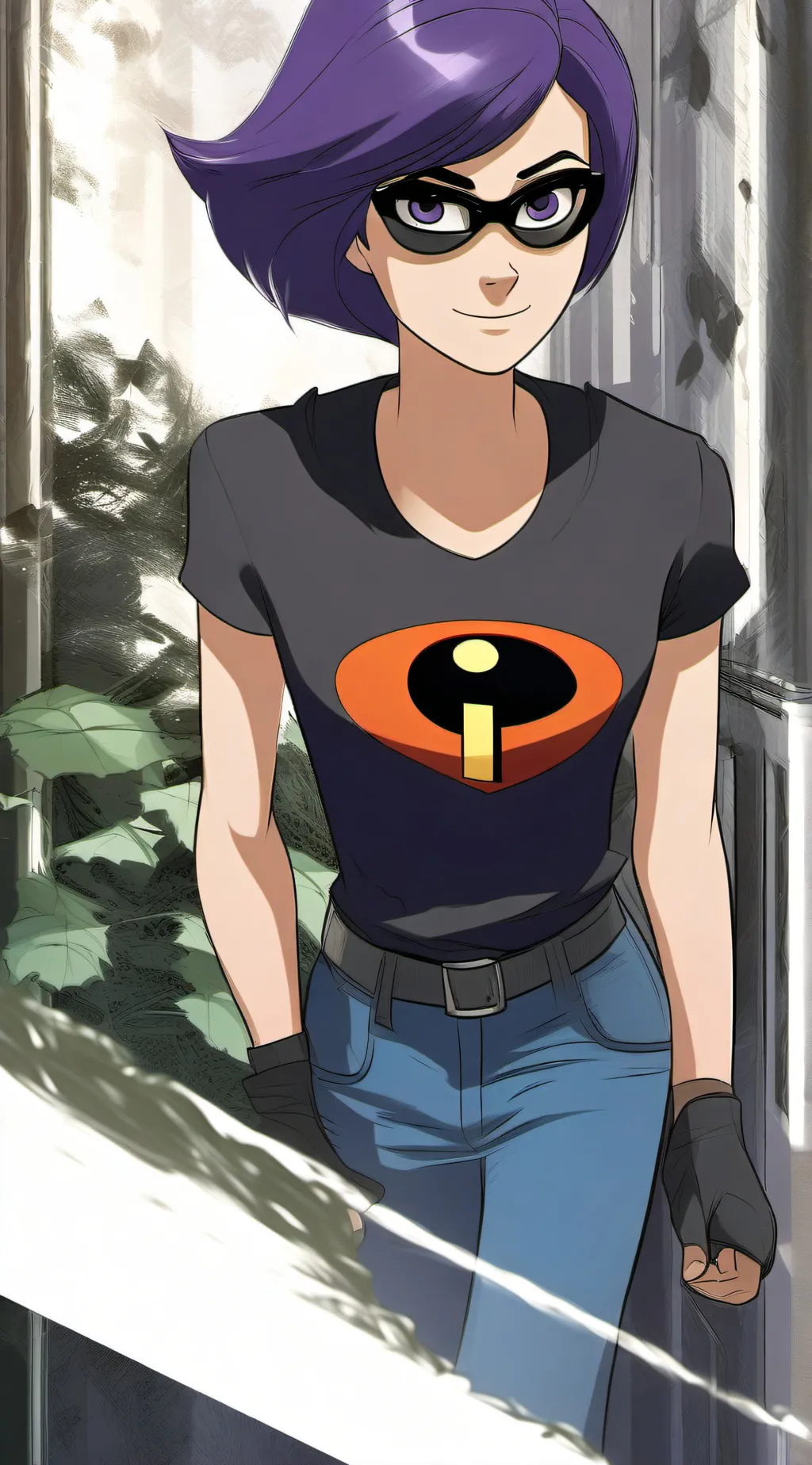 ai character: Violet [trans ]  background