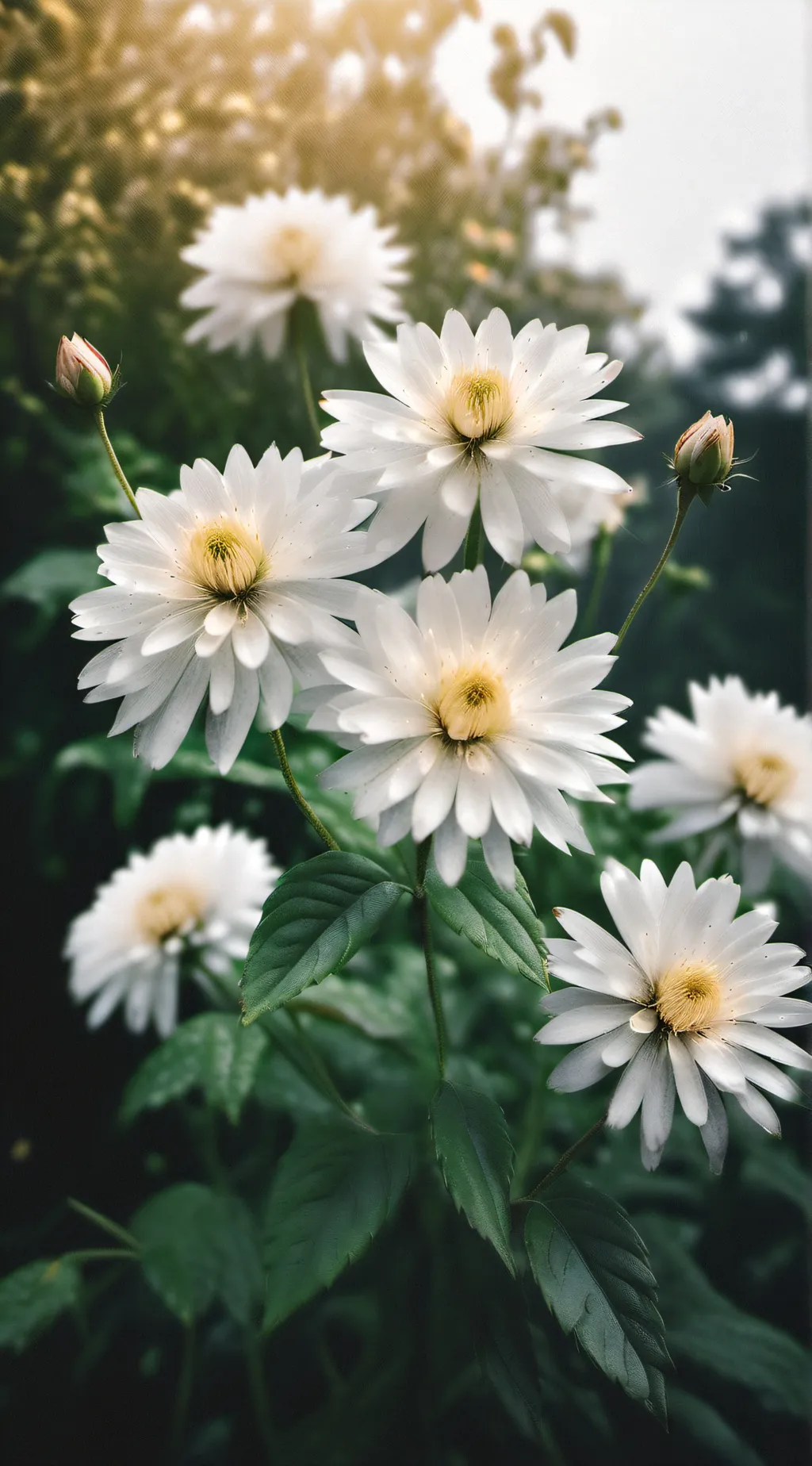 ai character: Flower of joy background