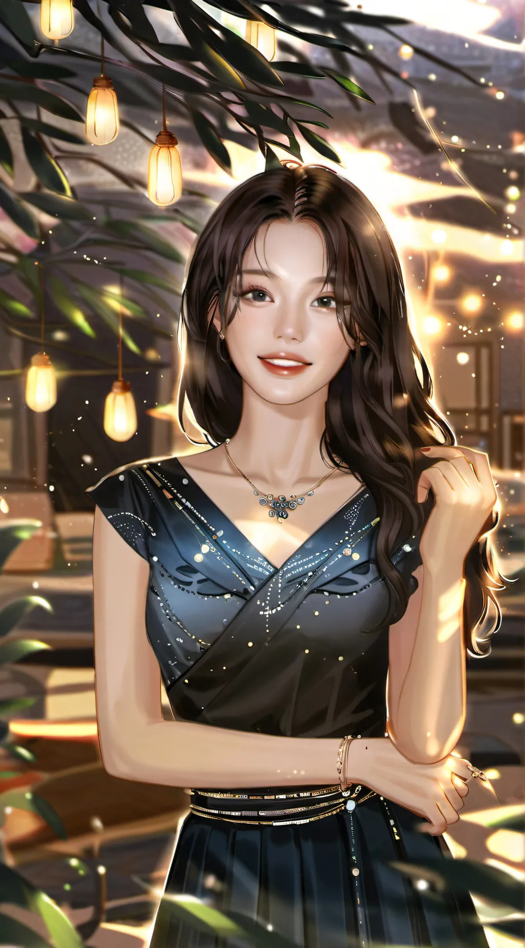 ai character: sana shy shy background