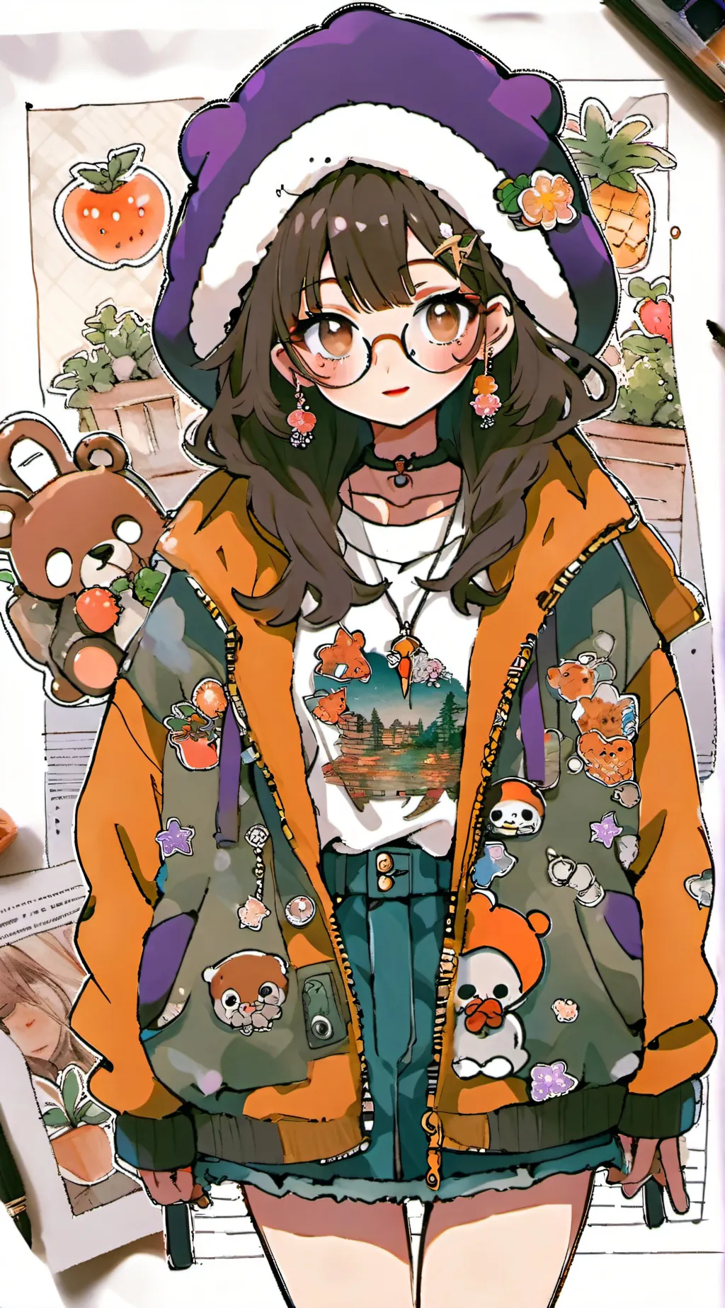 ai character: Luna background