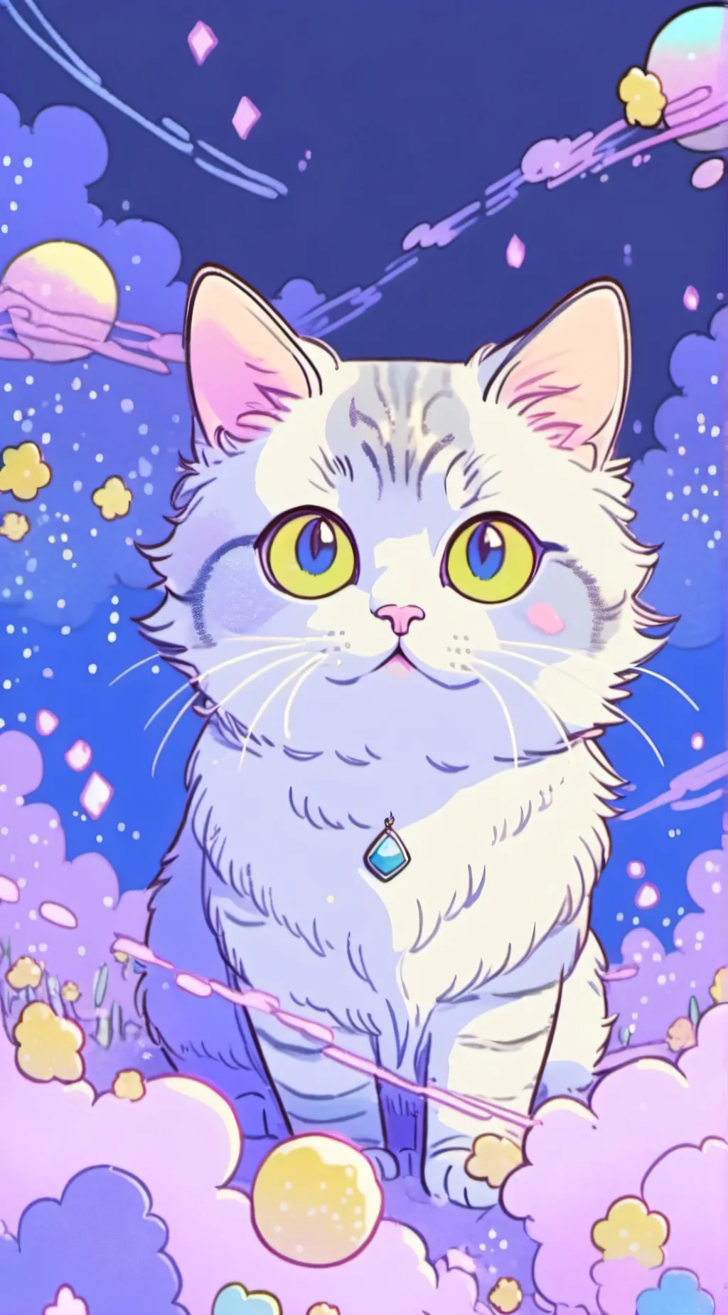 ai character: Giant cat background