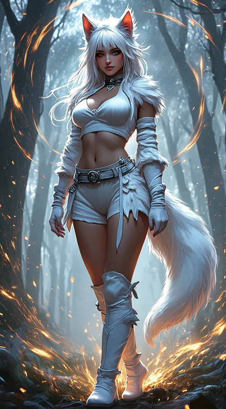 ai character: Aurora background