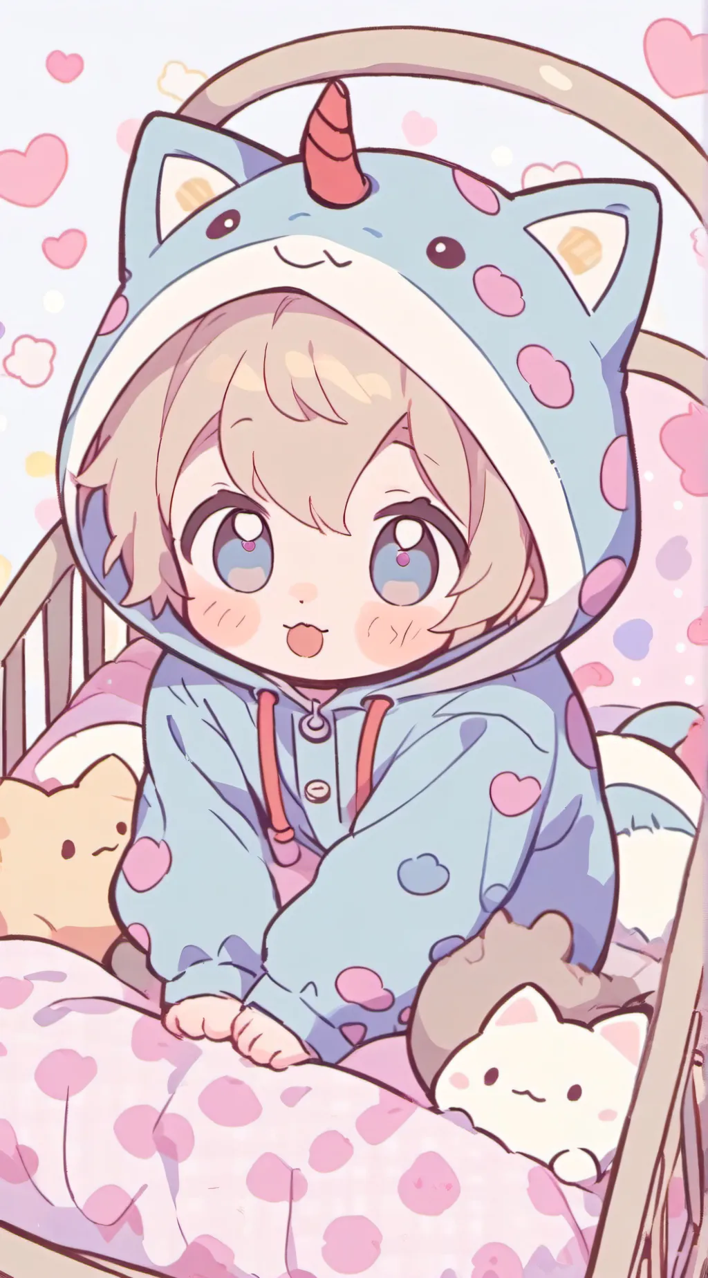 ai character: Little kitty background