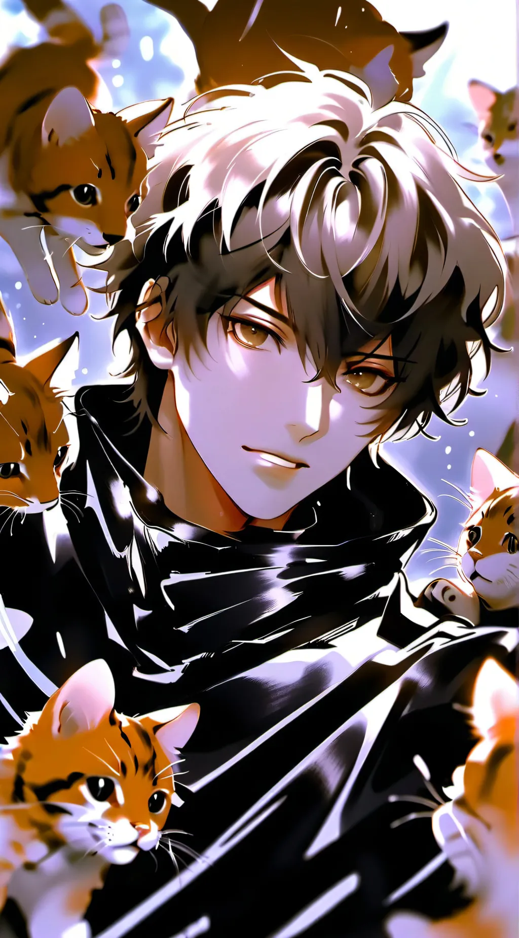 ai character: Brown-Haired Nemes background