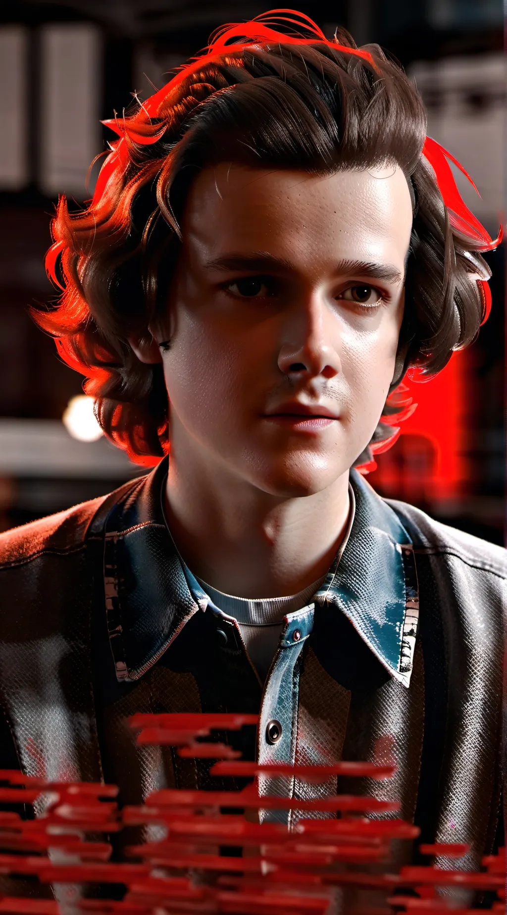 ai character: Stranger things  background