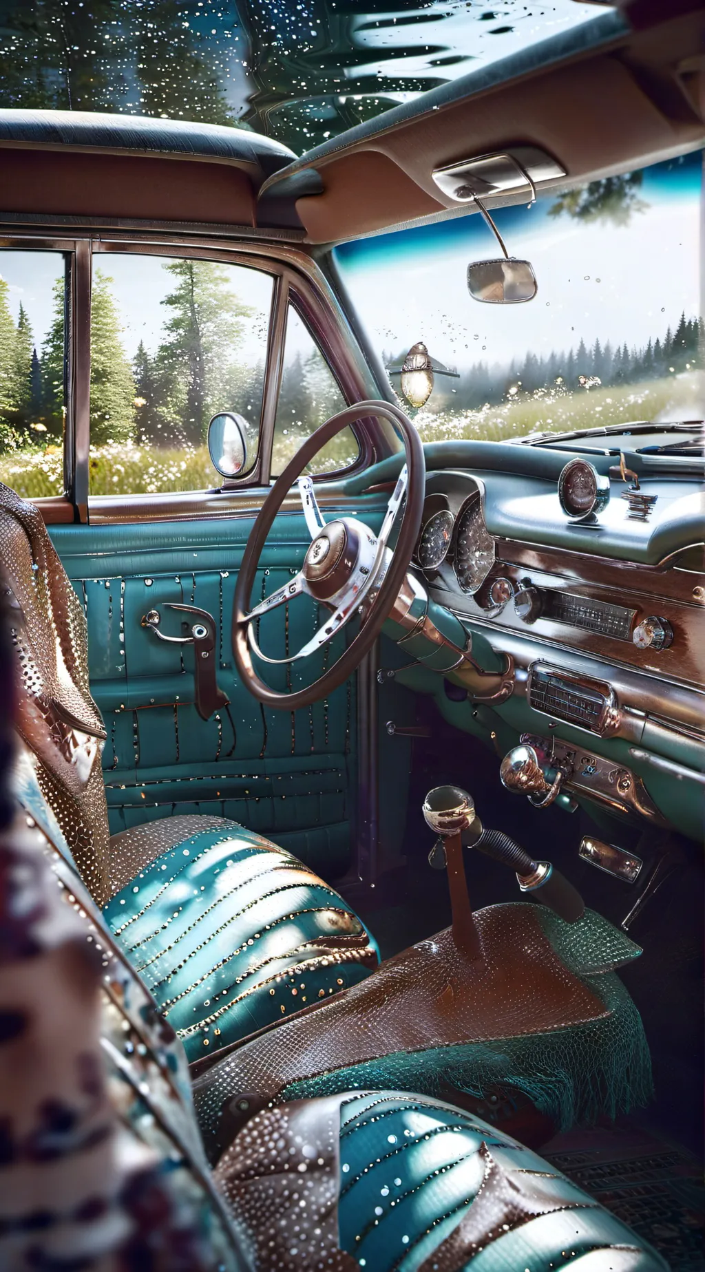 ai character: critters road trip background