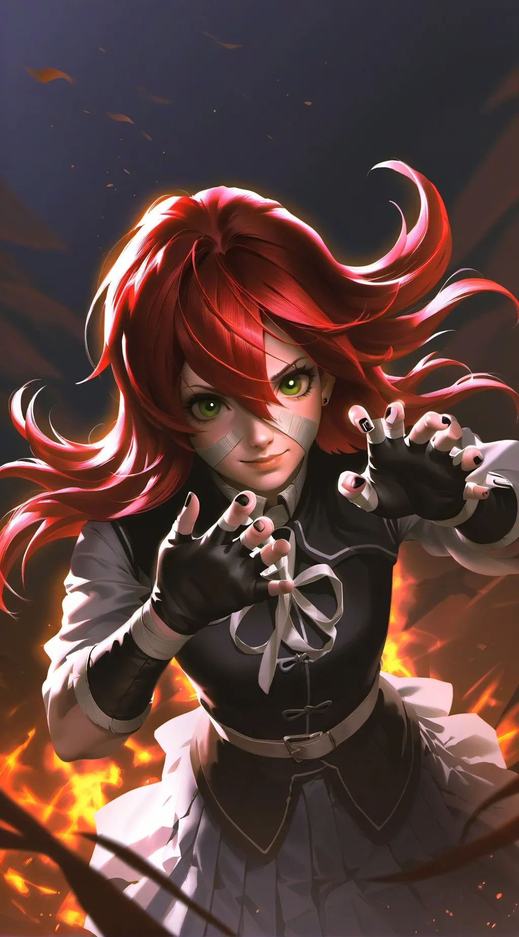 ai character: agent black background