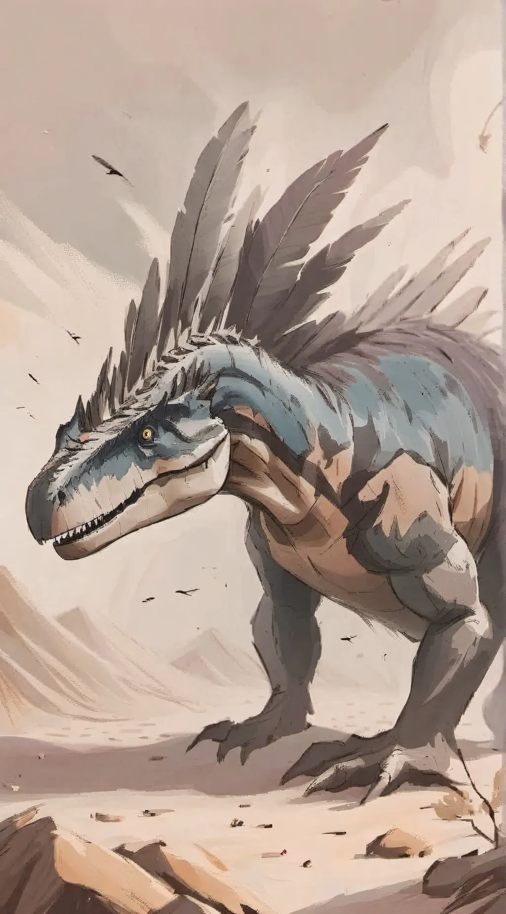 ai character: The land of Sauria background