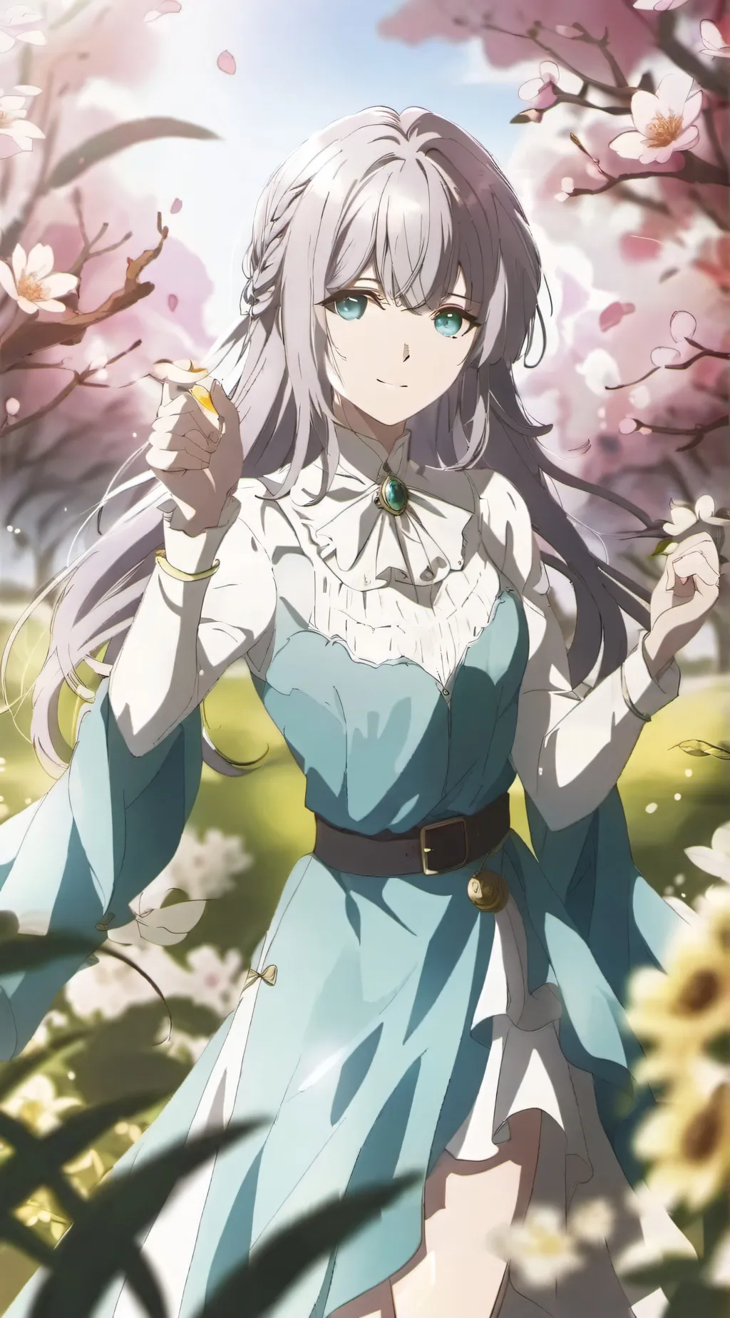 ai character: Rose background