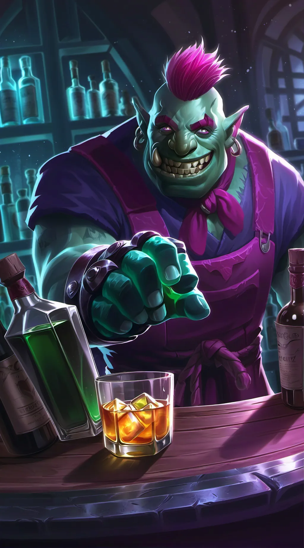 ai character: bartender background