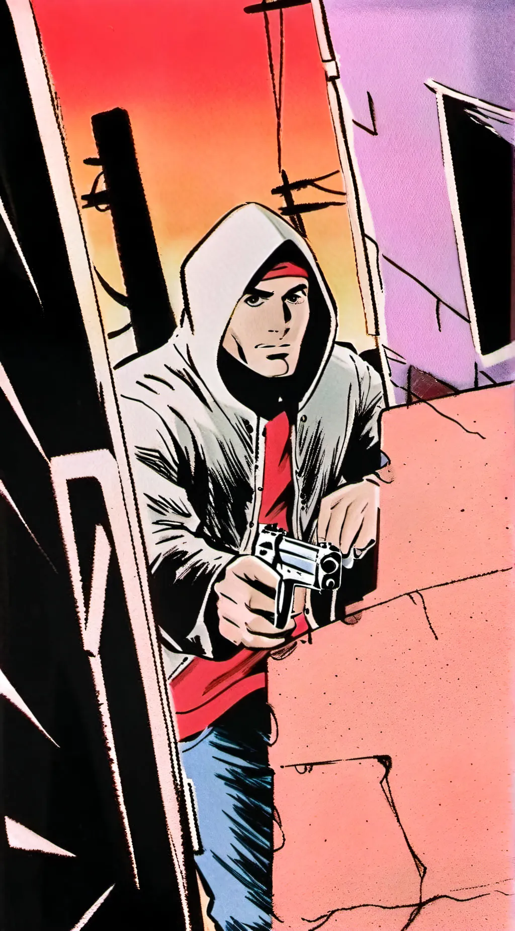 ai character: Gotham City background