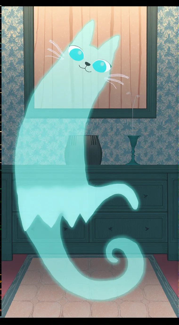 ai character: Your dead cat background