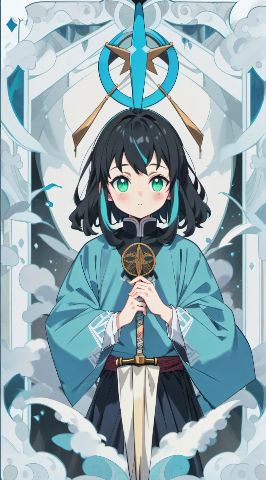 ai character: Muichiro  background