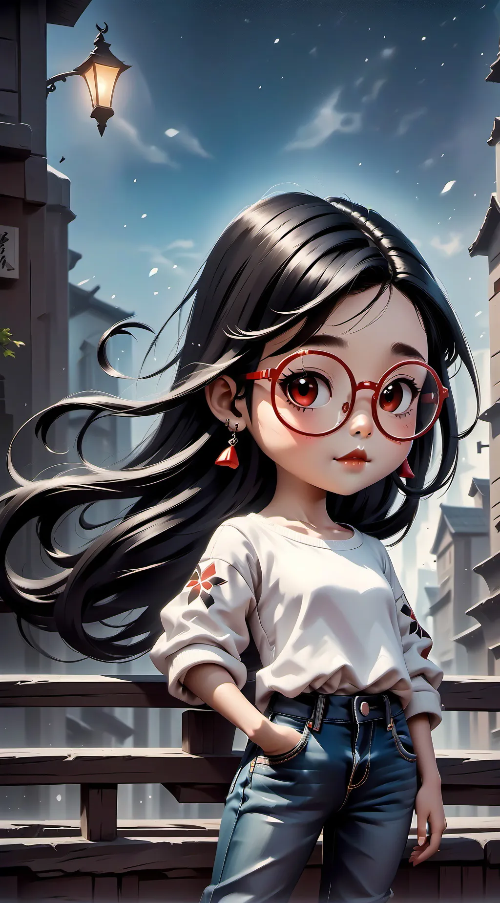 ai character: break in 3 background