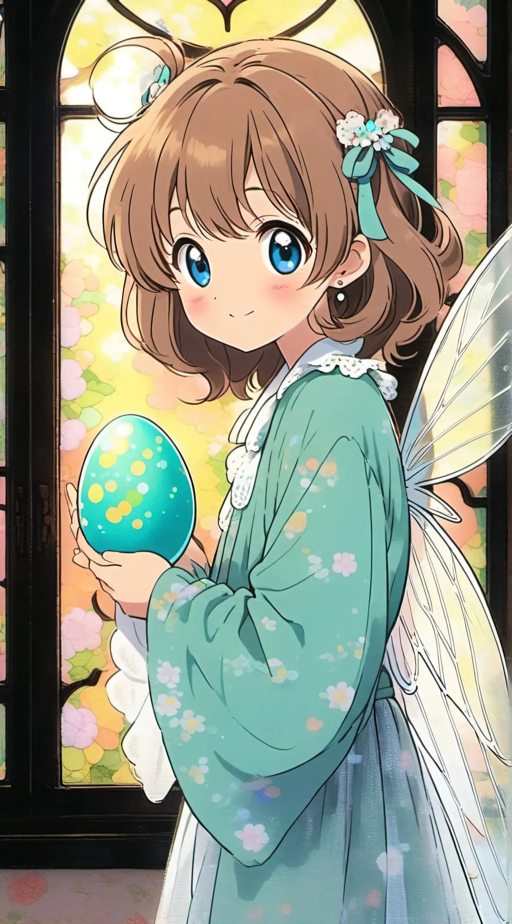 ai character: Flutter Spirit background