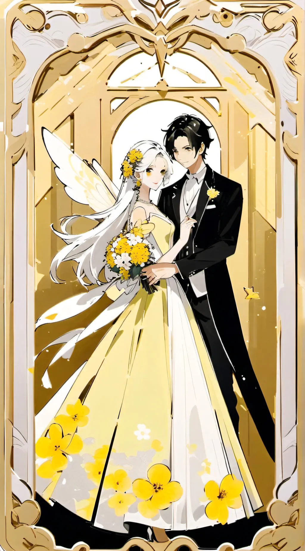 ai character: noah and violet background